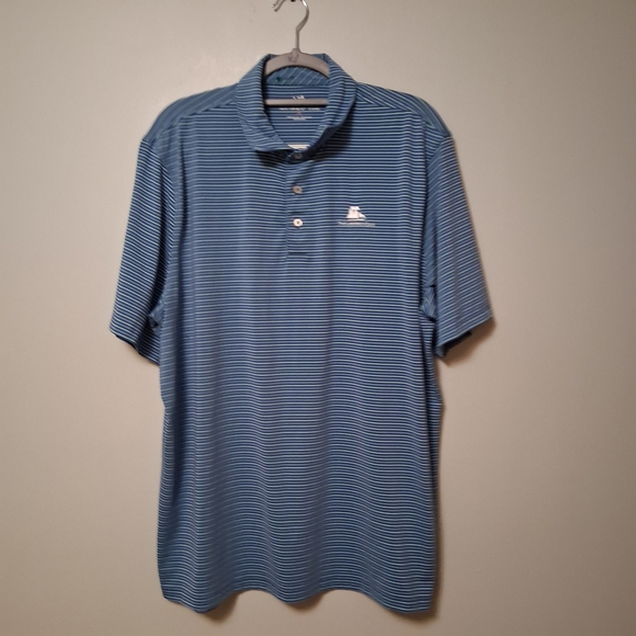 Southern Tide Other - Southern Tide Men's Blue Striped Polo Shirt Size XL Golf